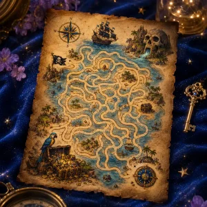 Harta Piraților – Labirint Puzzle Qfeel – Lumea Mea OBSI